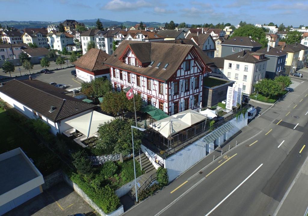 Hotel Brauerei Frohsinn アルボン エクステリア 写真